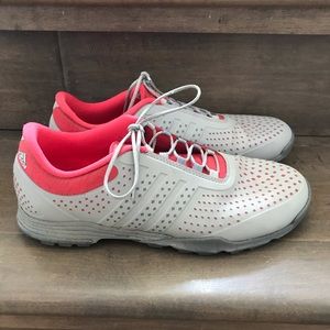 2/$40 Adidas Golf Adipure Sport Grey/Pink/Silver Sz 8
